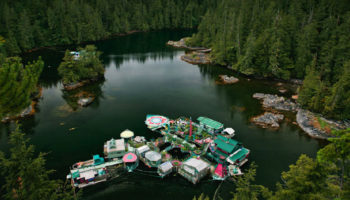 Picture Couple Spends 20 Years Building an Amazing Off-the-Grid Floating Island Home