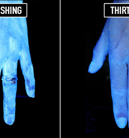 Picture How long do you think you should wash your hands? well, this experiment has some eye-opening results for you!