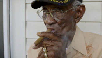 Picture Meet the Oldest War Veteran, Who Smokes Cigars, Drinks Whiskey and Drives His Own Car at the Age of 110