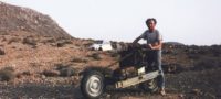 Picture This Man Built a Motorcycle out of a Wrecked Car in the Sahara Desert!