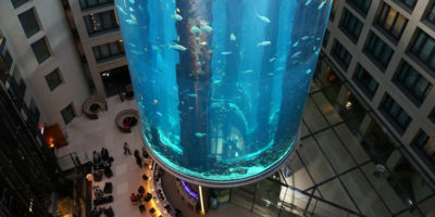 Picture The Aquarium That’s 82 Feet Tall, Has a Glass Elevator, and is Home to 1,500 Fishes