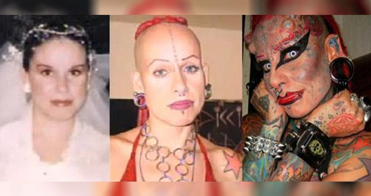 9. Maria Jose Cristerna, also known as "The Vampire Woman", has extensive body modifications including tattoos, piercings, and dental implants. - wide 1