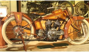 Picture “Traub”, the rare motorcycle from 1916, has engine technology way ahead of its time and still runs