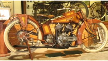 Picture “Traub”, the rare motorcycle from 1916, has engine technology way ahead of its time and still runs