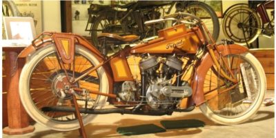 Picture “Traub”, the rare motorcycle from 1916, has engine technology way ahead of its time and still runs
