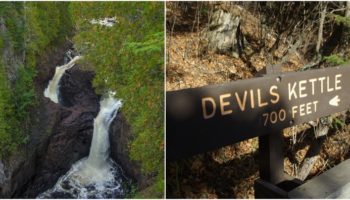 Picture The mysterious case of the Devil’s Kettle Falls where half a river seems to disappear forever!
