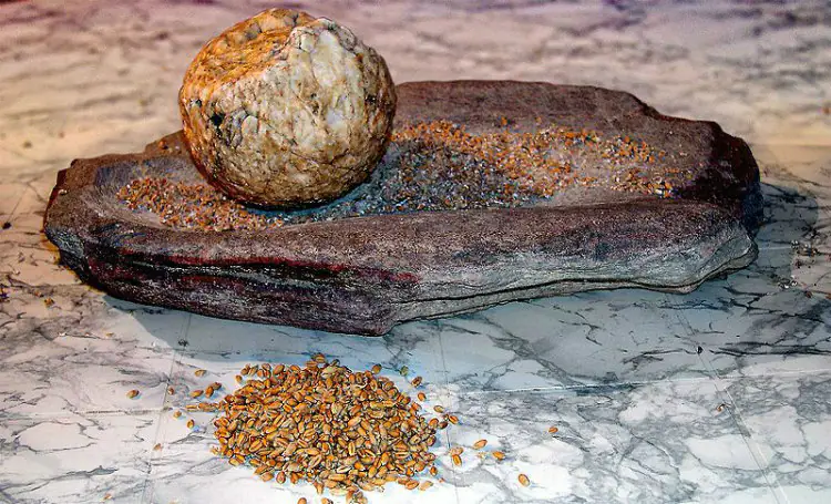 Grindstone for Processing Grain in Neolithic Period