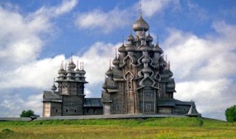 Picture Kizhi Pogost has a 300-Year-Old Wooden Church Built Without Nails and is One of the Tallest Wooden Structures in Existence
