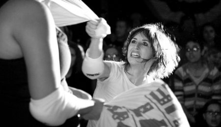 Picture Pillow Fight League, a Semi-Professional Women’s Sports League Featuring Pillow Fighting