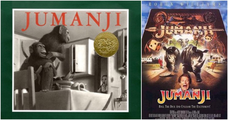 Jumanji picture book & movie