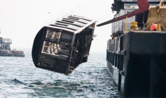 Picture How 2,500+ Retired Subway Cars Were Dumped into the Ocean to Create Artificial Reefs for Fishes 