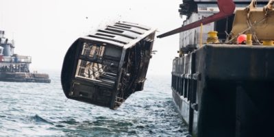 Picture How 2,500+ Retired Subway Cars Were Dumped into the Ocean to Create Artificial Reefs for Fishes 
