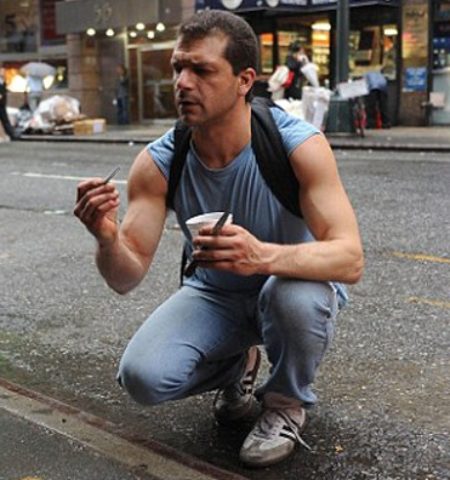 Picture Raffi Stepanian, the Man Who Makes his Living by Foraging the NYC Sidewalks for Gold, Diamond, and Other Precious Metals