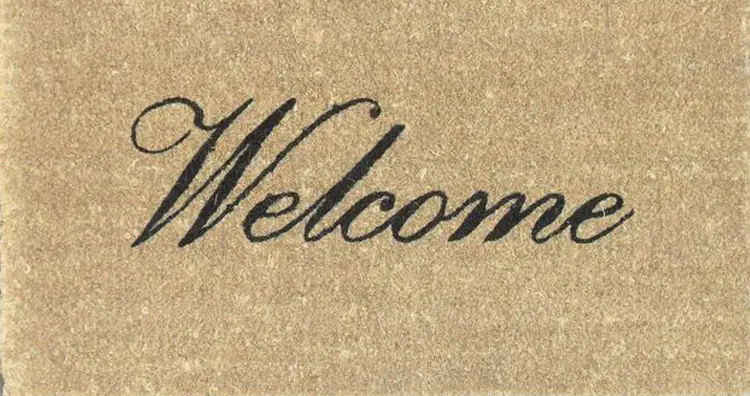 Welcome message