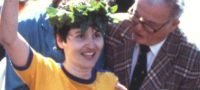 Picture Rosie Ruiz, the Woman Who Faked Winning the 1980 Boston Marathon by Emerging from Spectators Near the Finish Line