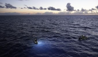 Picture During the Deepest Dive Ever Conducted, Explorer Victor Vescovo Found Trash at the Bottom of the Mariana Trench