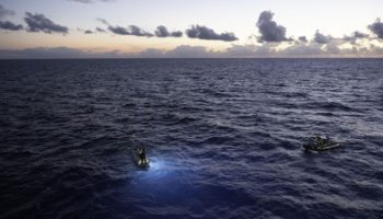 Picture During the Deepest Dive Ever Conducted, Explorer Victor Vescovo Found Trash at the Bottom of the Mariana Trench