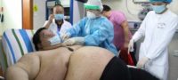 Picture A Chinese Man Gains 100 Kilograms During a Five-Month Lockdown Making Him the Fattest Person in Wuhan, China