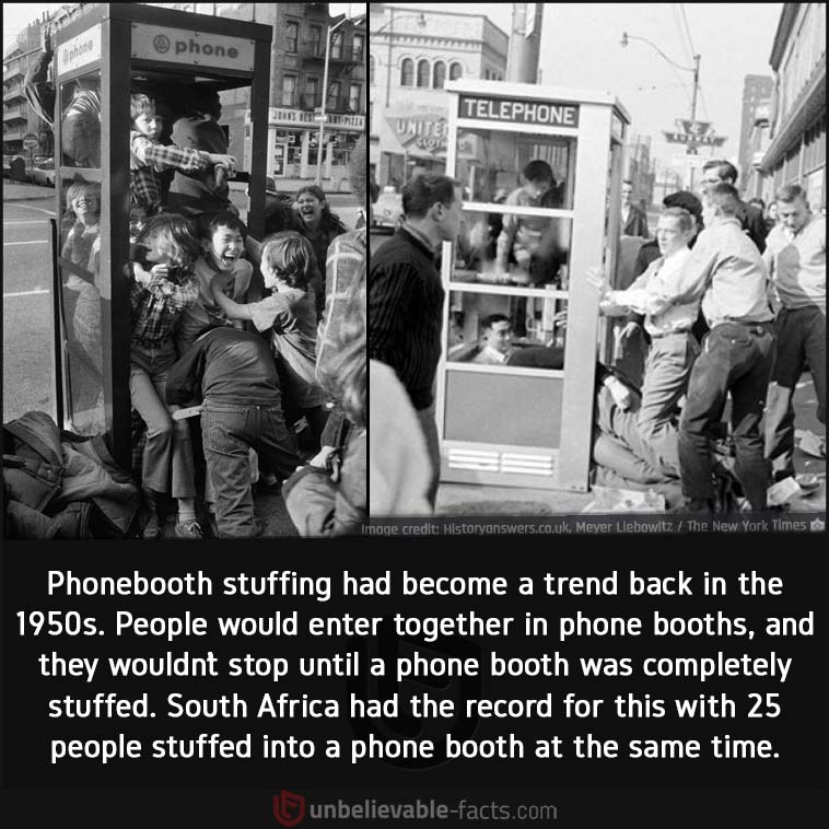 Phone-booth stuffing