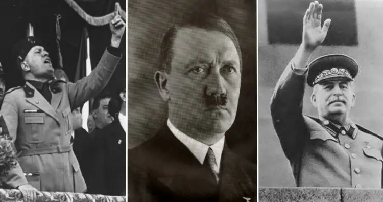 Benito Mussolini, Adolf Hitler , Joseph Stalin