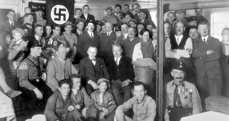 Hitler with Nazi Party