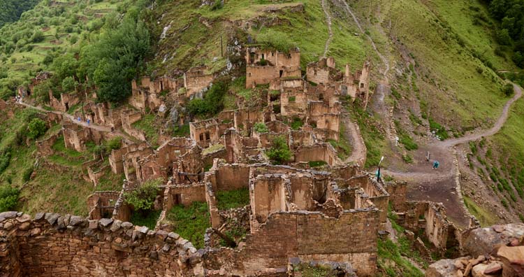 Ancient ghost town of Gamsutl