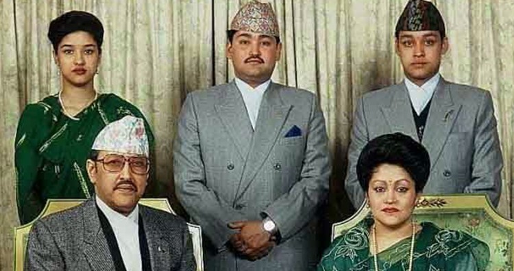 Crown Prince Dipendra of Nepal and his family