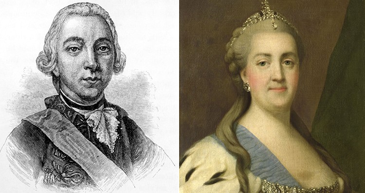 King Peter III of Russia and Catherine the Great