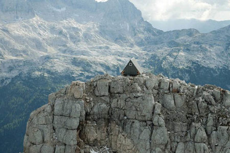 Picture On Top Of Foronon Buinz Mountain, There Is A Tiny Hotel