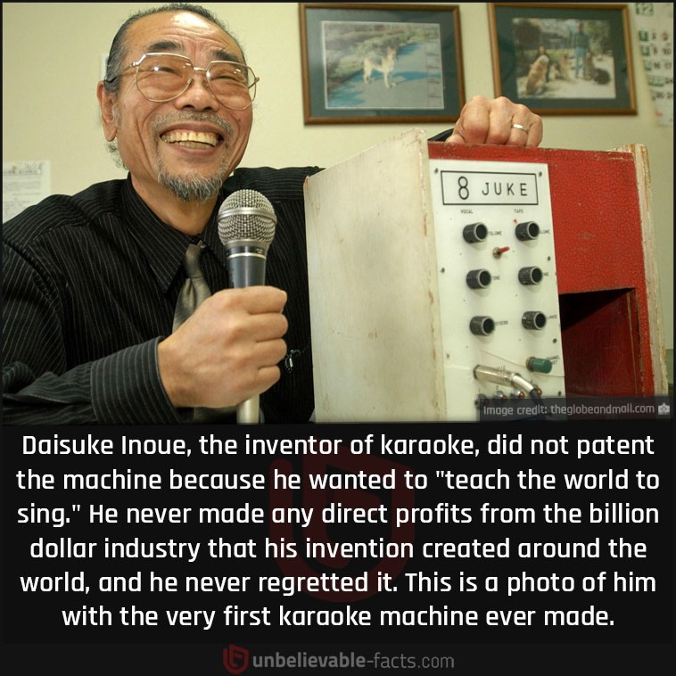 The inventor of karaoke