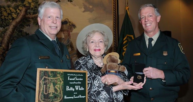 Forest Service makes actress Betty White honorary ranger
