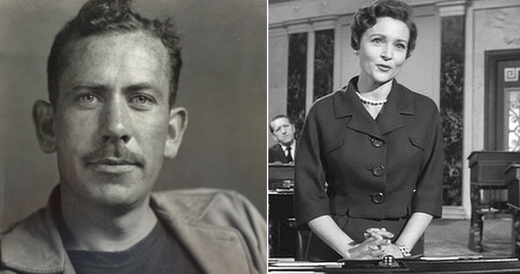 John Steinbeck and Betty White