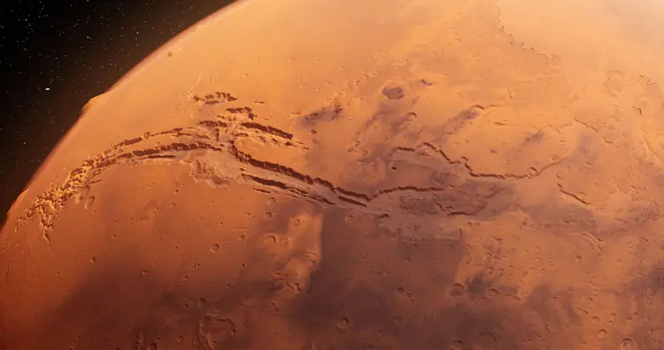 3d rendered illustration of the mars - Valles Marineris