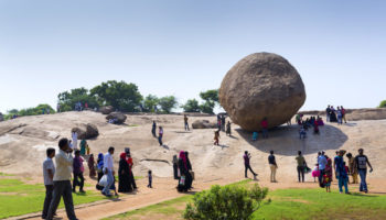 Picture Krishna’s Butterball Boulder Has Been Standing on a Slope for 1200 Years