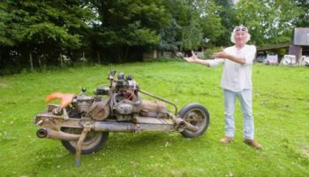 Picture A Man Built A Motorcycle From A Citroen