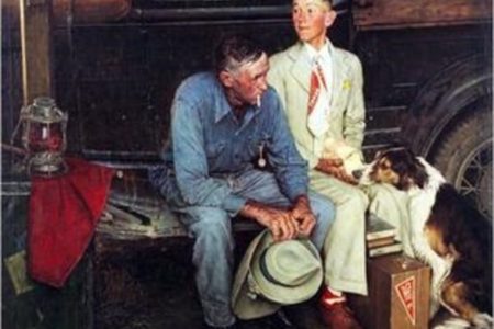 Picture Norman Rockwell Painting Found Behind The Walls Of A Cartoonist’s House