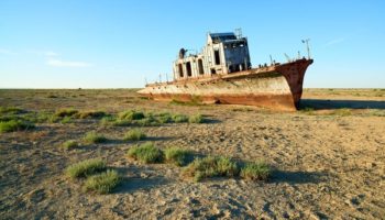 Picture The Aral Sea, Now Drying Up, Was Once The Fourth Largest Lake