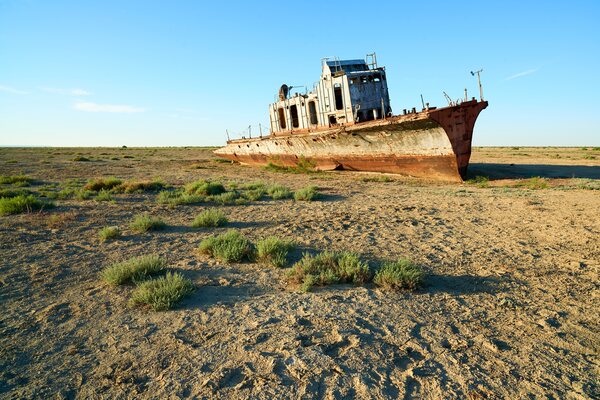 The Aral Sea, Now Drying Up, Was Once The Fourth Largest Lake