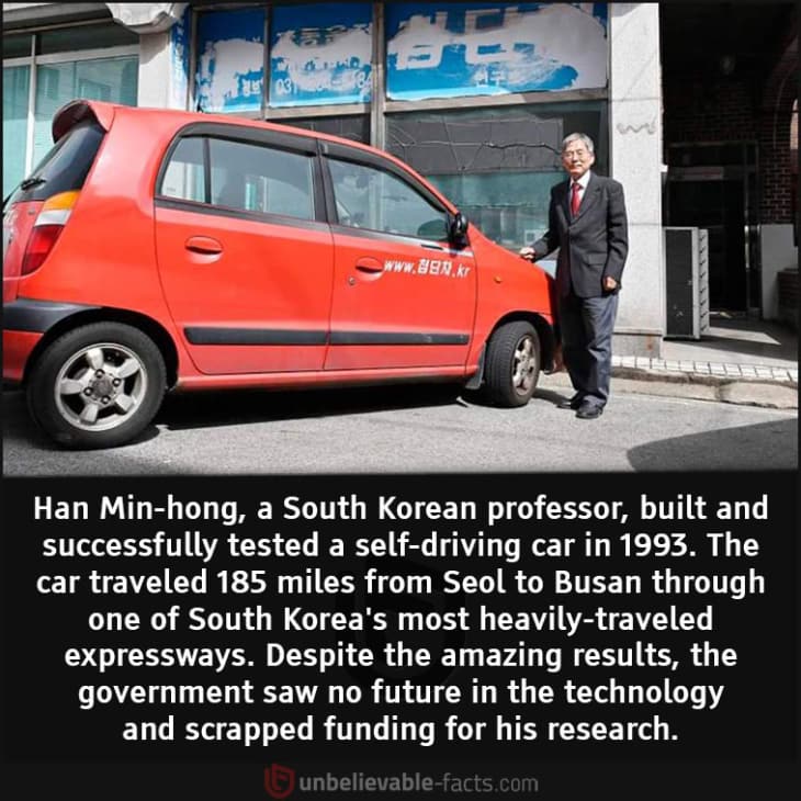 A South Korean Professor Built a Self-Driving Car in 1993