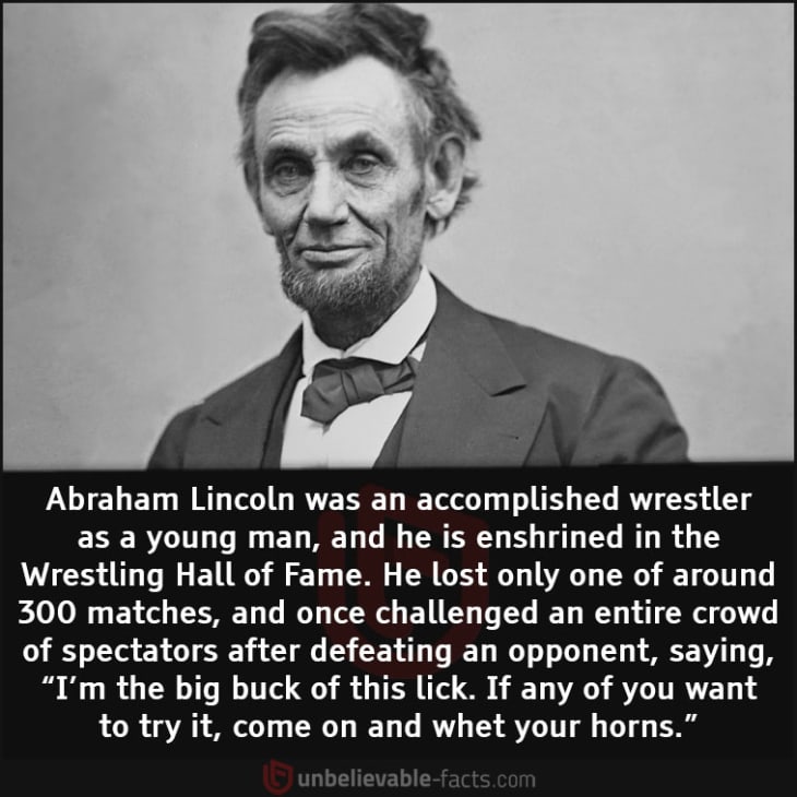 Abraham Lincoln Had a Successful Wrestling Career