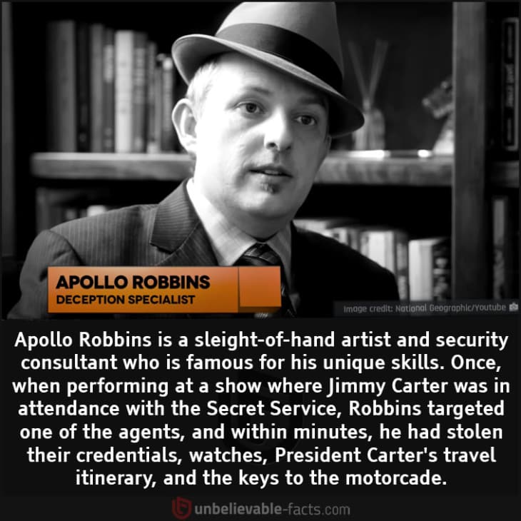 Apollo Robbins was So Skilled He Even Fooled Secret Service Agents