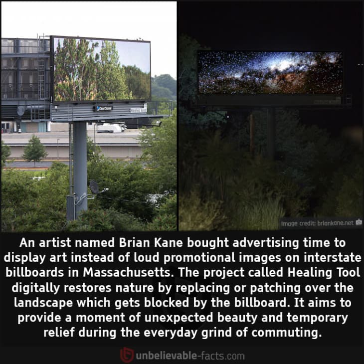 Artist Bought Billboards to Showcase Artwork Instead of Ads, fun fact