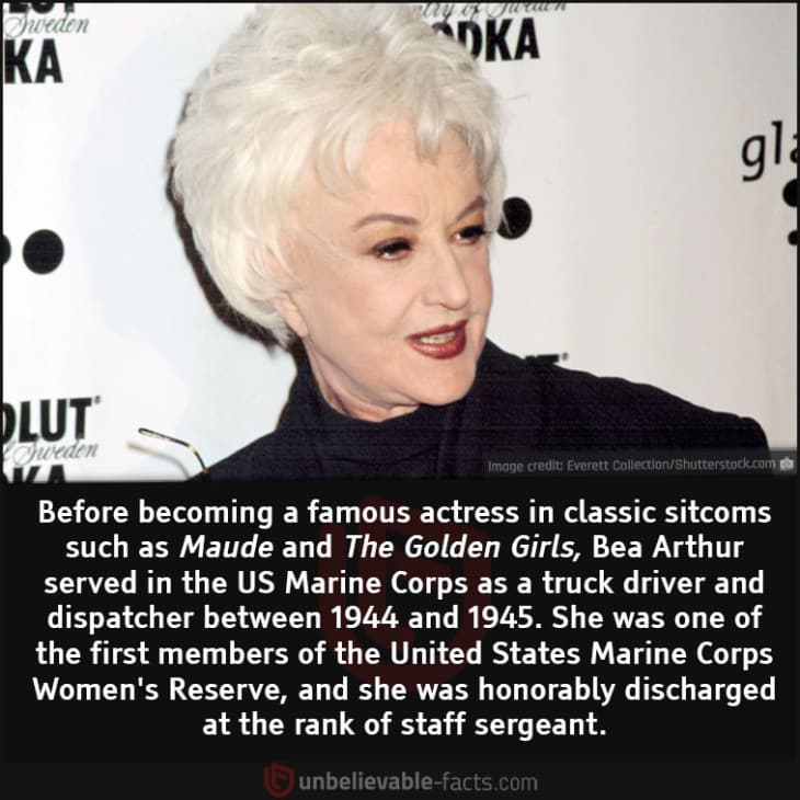 Bea Arthur was a Badass Truck Driver for the Marines