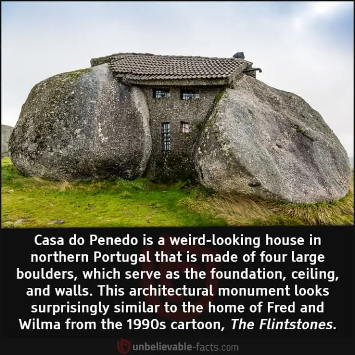 Casa do Penedo is a weird-looking house in northern