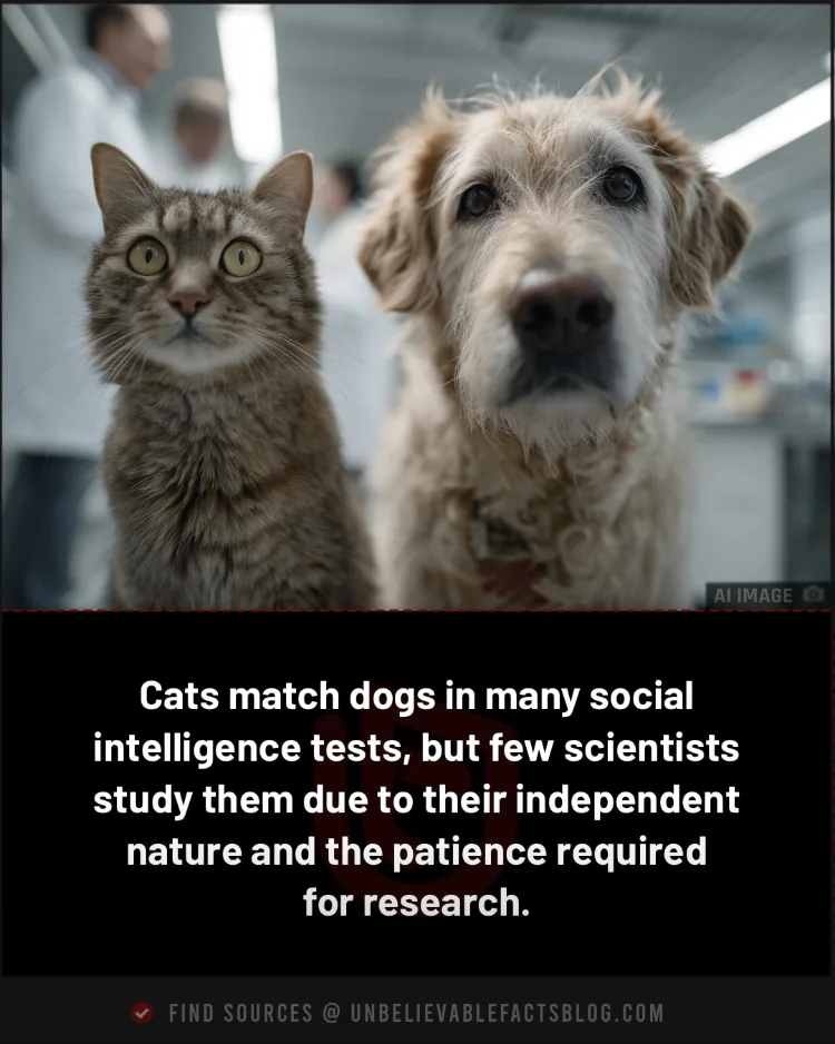 Cats match dogs in social smarts but are harder to study.