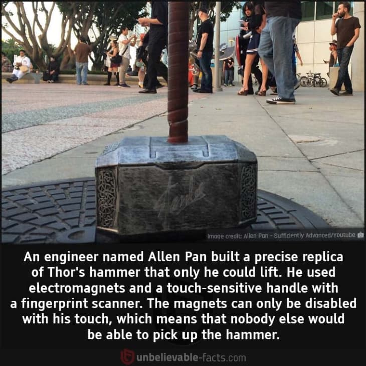 Engineer Built a Precise Replica of Thor's Hammer