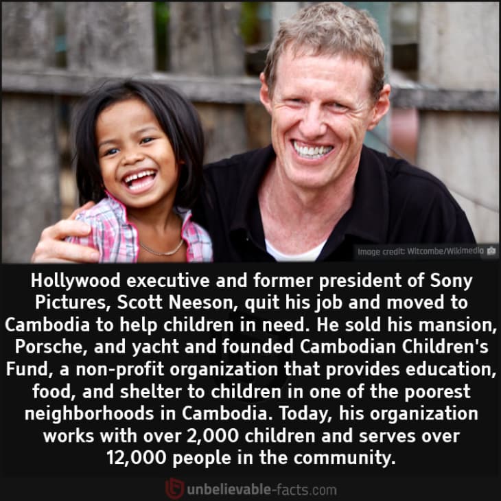 Former President of Sony Pictures Quit His Job to Help Impoverished Children in Cambodia