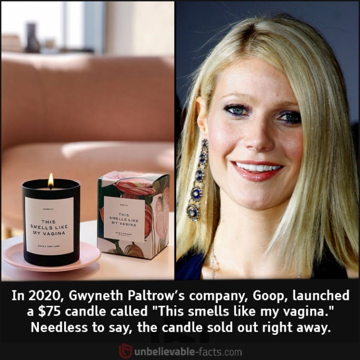 Gwyneth Paltrow's Candle Called "This Smells Like My Vagina"