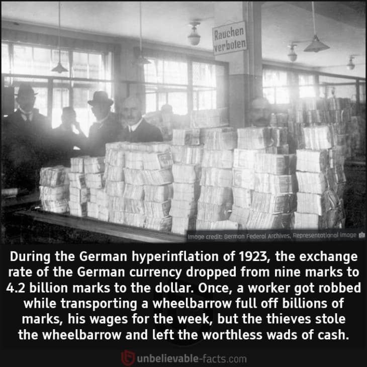 Here's How Much the German Currency Drop during the German Hyperinflation