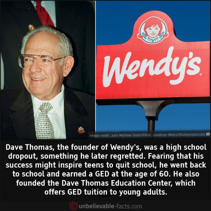 Here's What the Founder of Wendy's Did to Promote Education